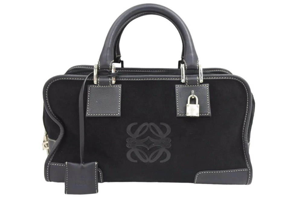 Loewe Amazona Suede Leather Handbag
